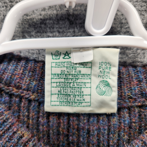 Lewis Creek Men's Shetland Wool Knit Pullover Sweater XXL Made Isles Scotland - Picture 3 of 10